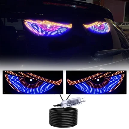 مصابيح Devil Eyes LED RGB للسيارة – 11 وضعًا